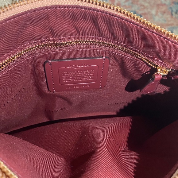 COACH DREAMER SUNRISE LEATHER & SUEDE COLOR BLOCK HANDBAG / CROSSBODY RARE EUC - Picture 4 of 14